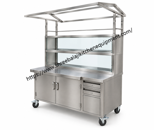 Commercial Gas Range with Griddle and Open Burner